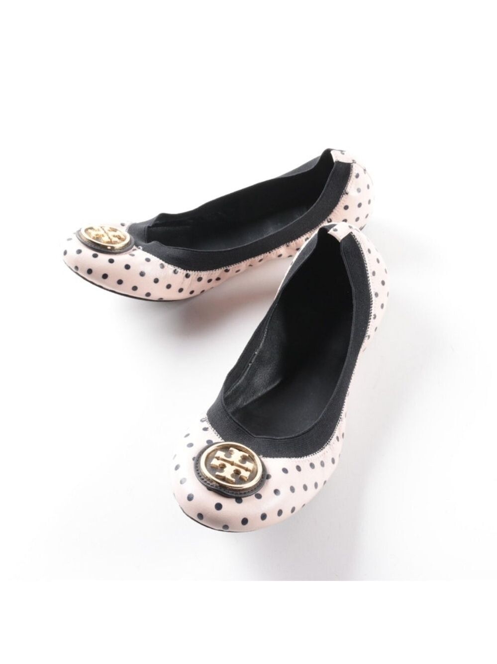 TORY BURCH CAROLINE FLATS MINI DOTS PINK